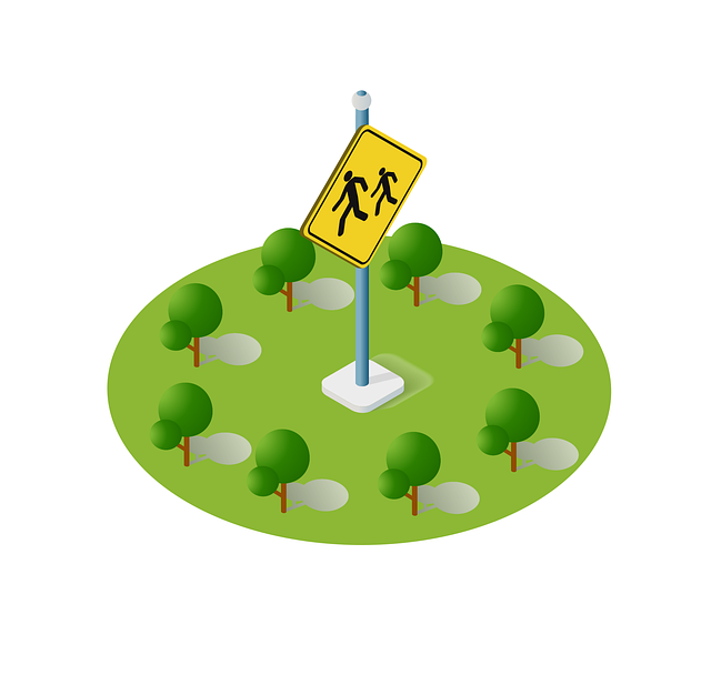Free road sign isometric vector