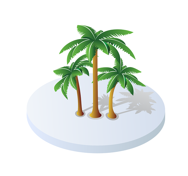 Free palm botanical bush vector