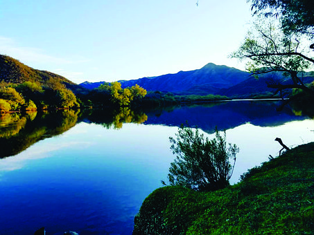 See, Fluss, Bäume, Wasser, Landschaft