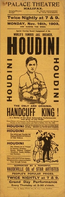 Houdini, Lístok, Ročník, Udalosť