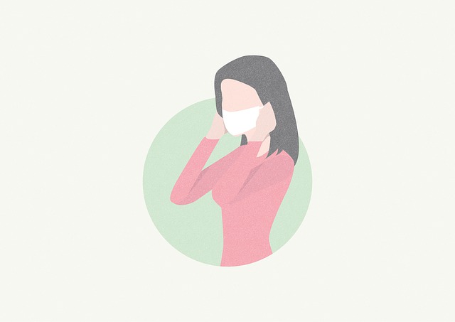 Free mask girl woman illustration