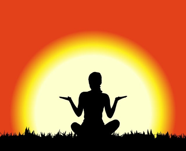 Download free HD stock image of Woman Yoga Free woman yoga sunset illustration