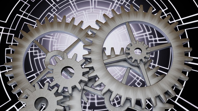 Free gears metal industry illustration