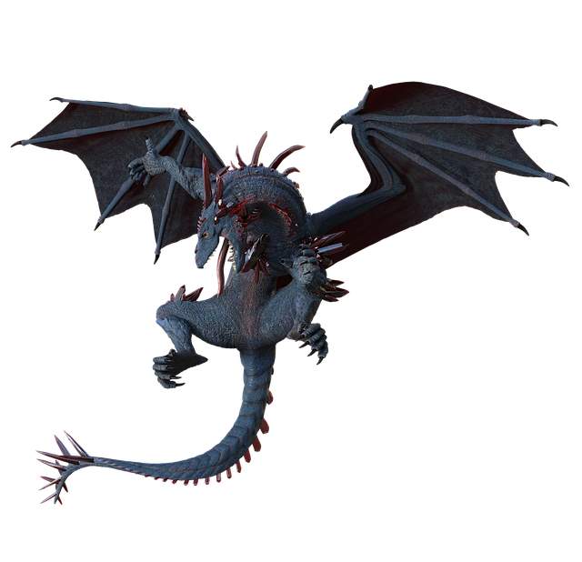 Free fantasy nature dragon illustration