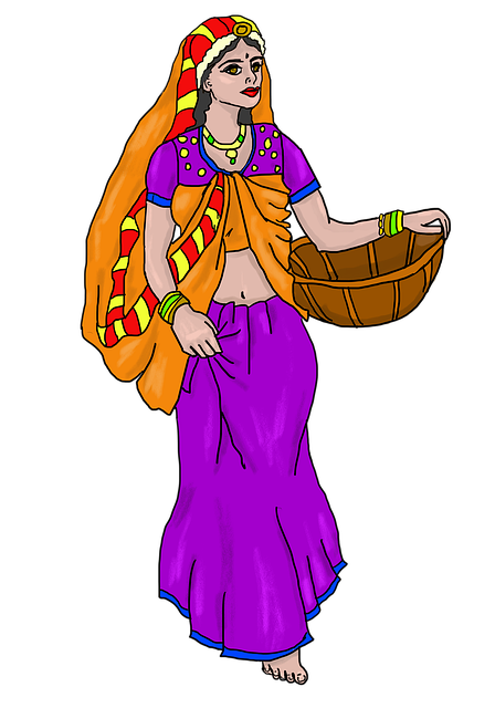 Frau, Korb, Hinduismus, Rakshabandhan