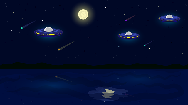Free alien ufo spaceship vector