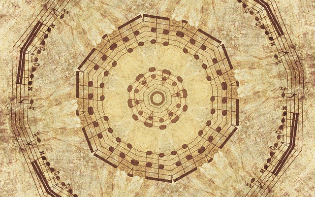 Free rosette mosaic partition illustration