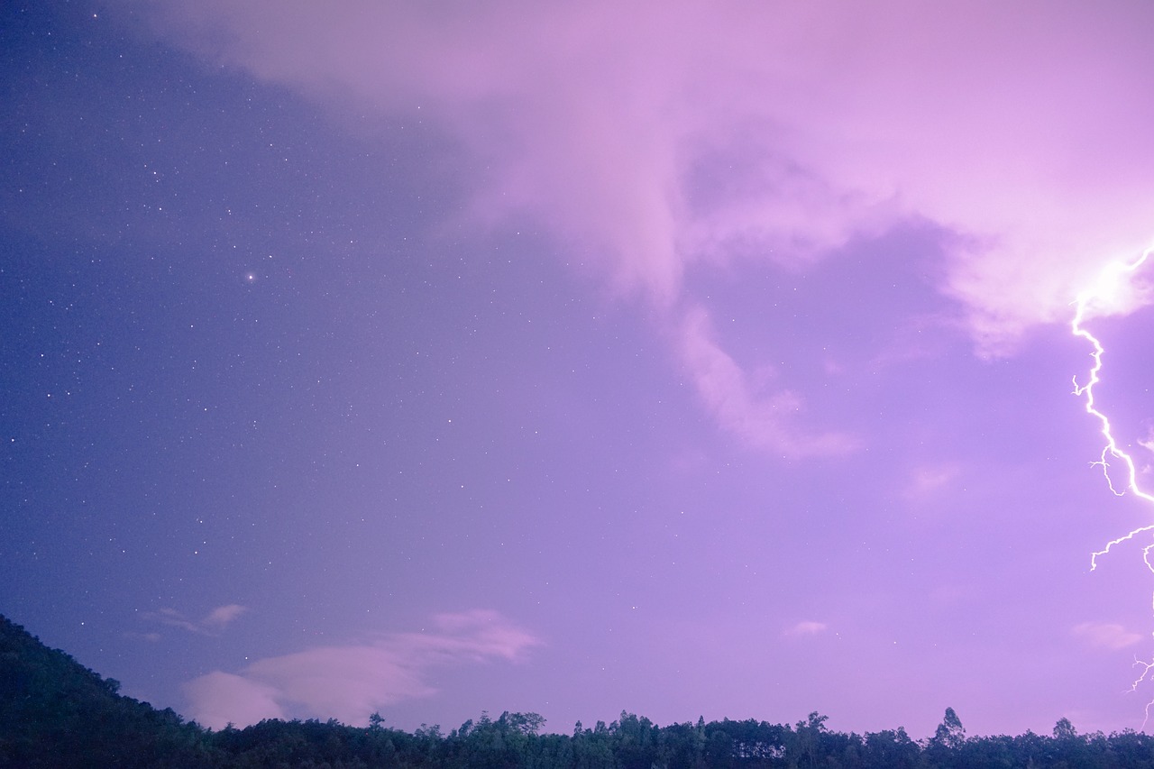 夜晚的天空 雷 - Pixabay上的免费照片 - Pixabay