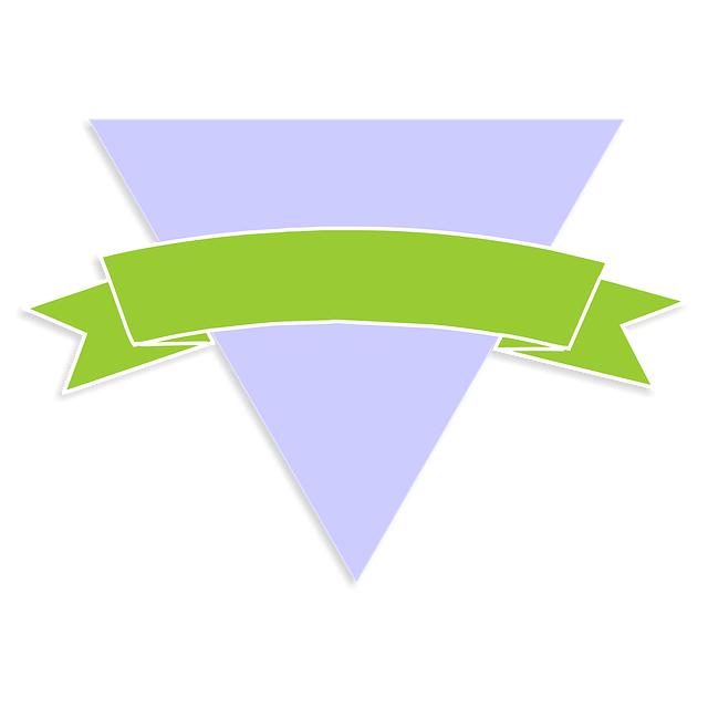 Free triangle banner ribbon illustration
