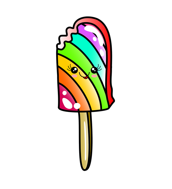 Free Ice Cream Rainbow illustration and picture