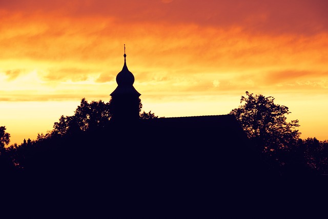 Free Church Sunset photo and picture
