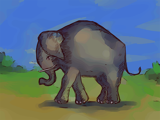 Free elephant animal mammal vector