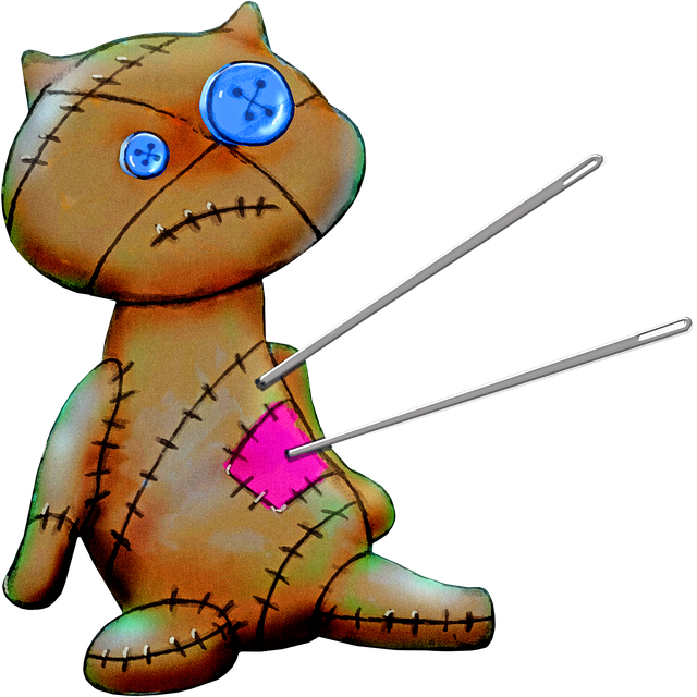 Free cat a voodoo doll damage illustration