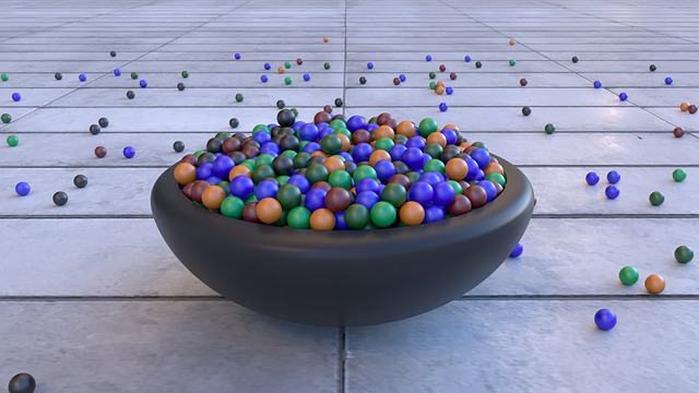 Free colorful marbles gems illustration