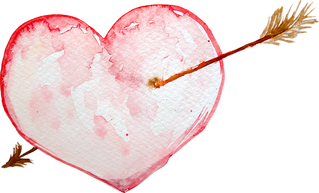 Free heart arrow cupid illustration