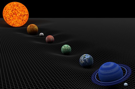 Planets, Solar, System, Sun, Moon, Earth