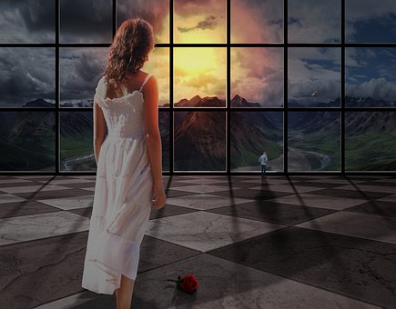 Vrouw, Meisje, Mooi, Mens, Zonsondergang