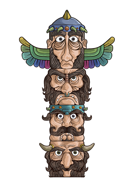 Free vikings design ancient illustration