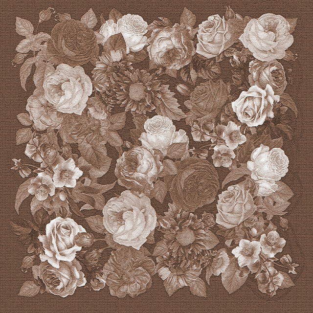 Roses, Collage, Vintage, Antique