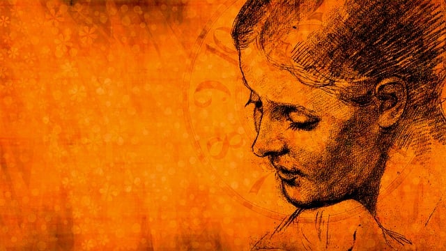 Free female woman head illustration