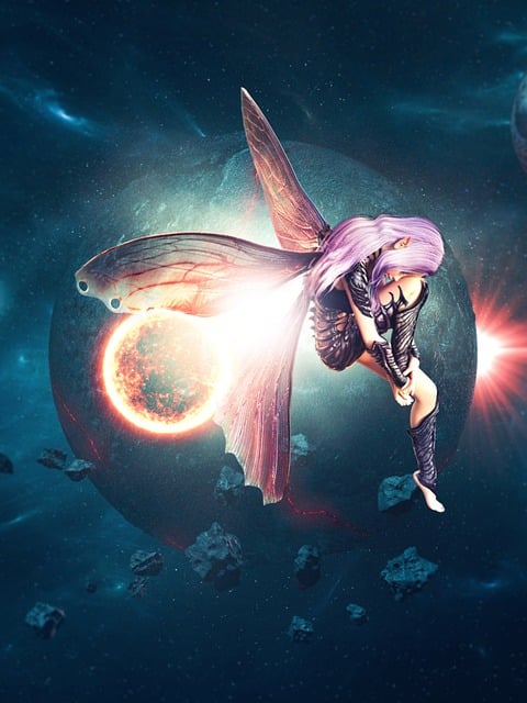 Free women fairy creature illustration