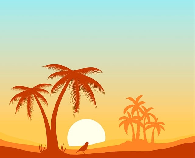 Download Sunset, Palm, Tree. Royalty-Free Stock Illustration Image ...
