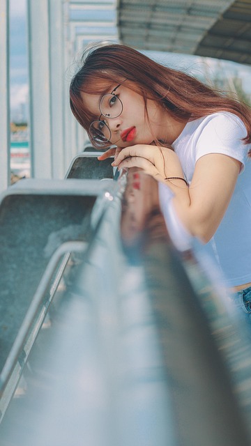 Dívka, Brýle, Modelka, Tvář, Móda, Vlasy