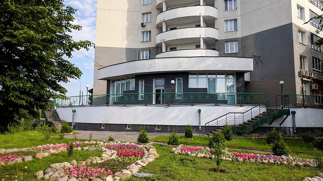 Gebäude, Die Fassade Der, Stadt, Treppe