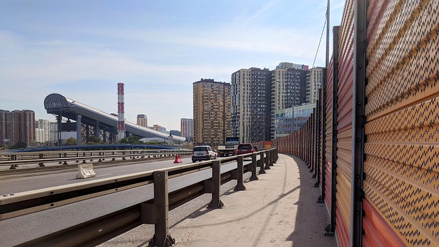 Moskau, Gebäude, Autos, Panorama