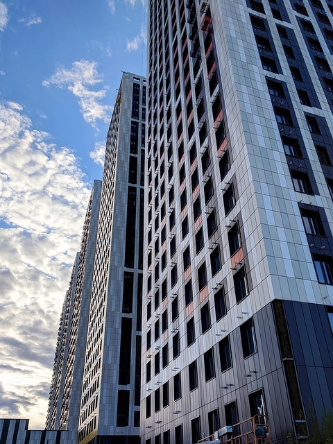 Wolkenkratzer, Gebäude, Außenaufnahme