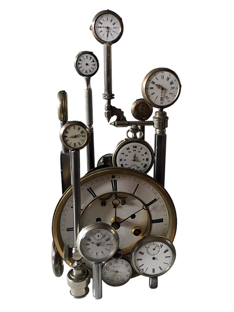 Free clocks time invention illustration
