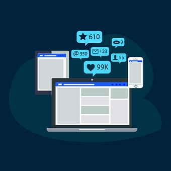 Laptop, Ecran, Marketing, Web, Social