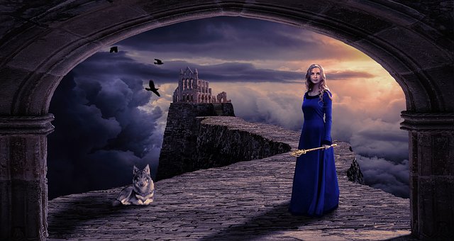 Vrouw, Vrouwelijk, Landschap, Fantasie