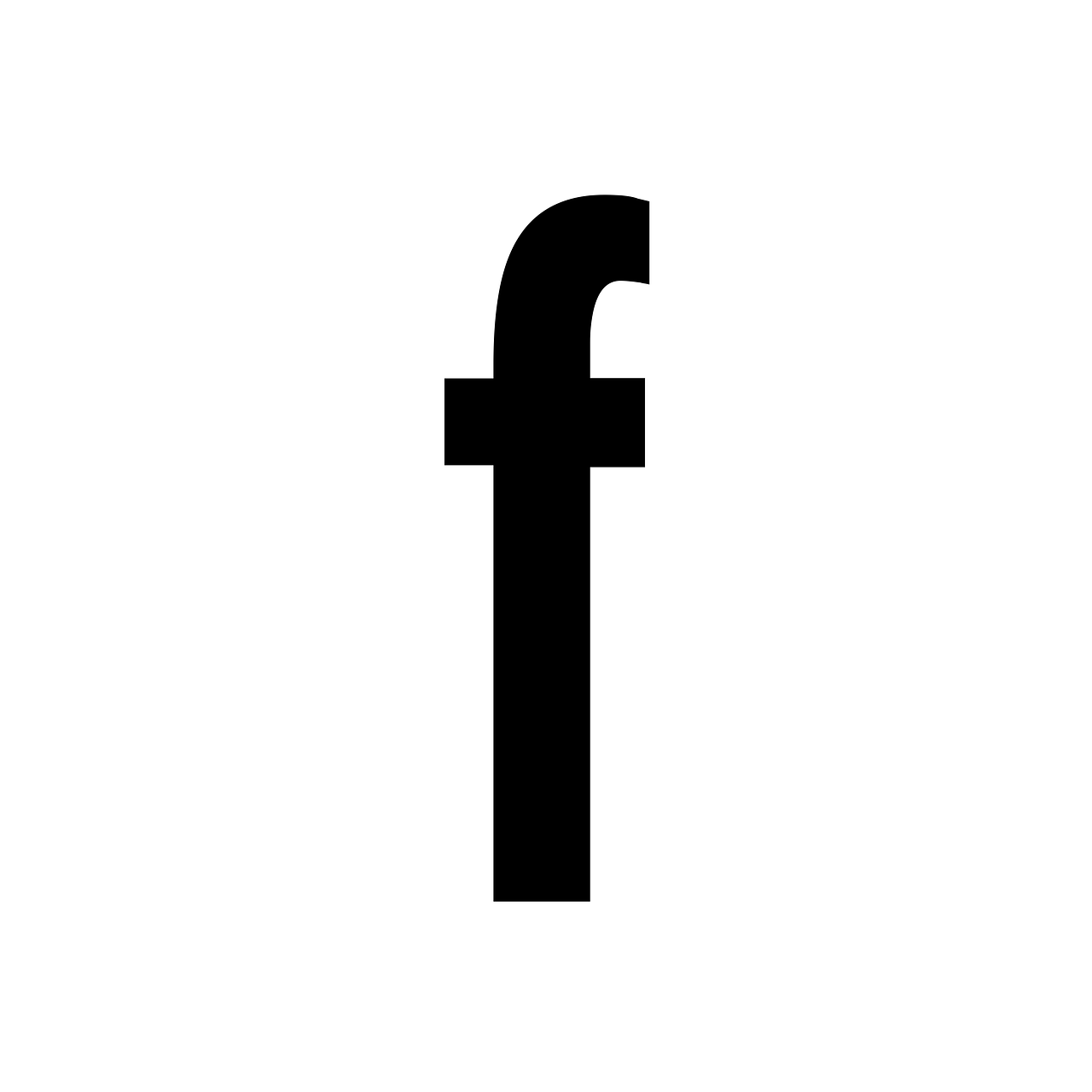 Black Facebook Symbol
