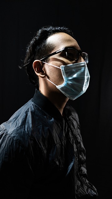 Mann, Modell, Gesichtsmaske, Waschlappen