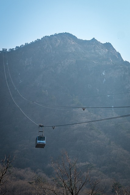 Free Blue Sky Cable Car photo and picture