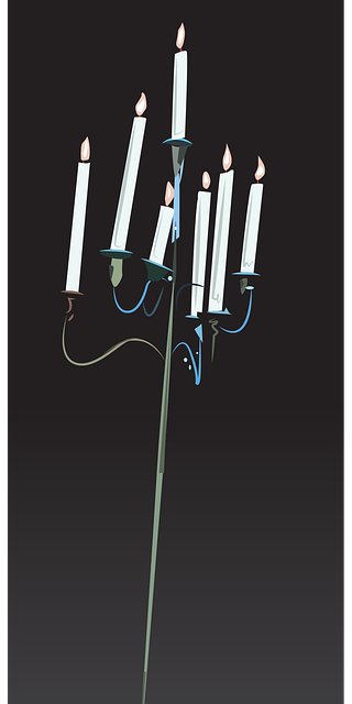 Free candles light old vector
