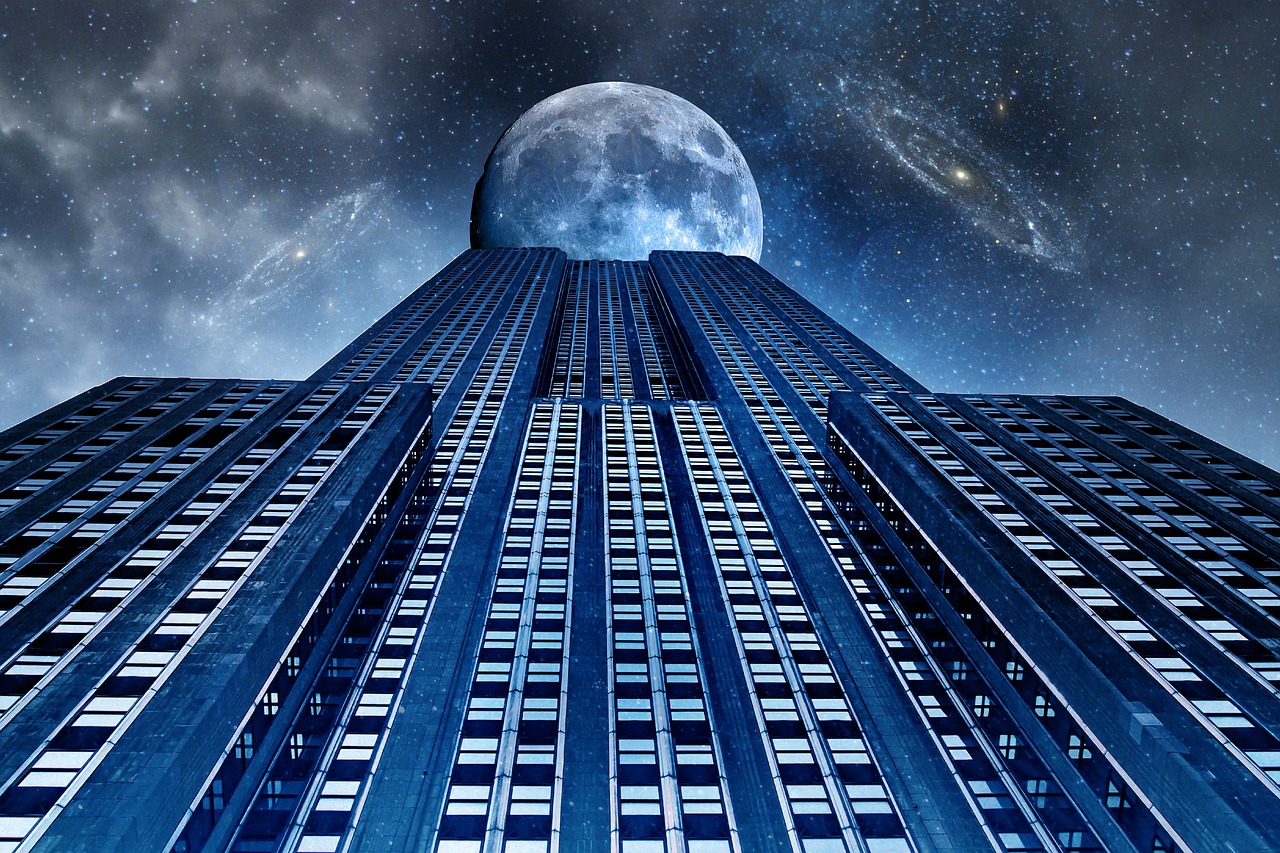 Buildings Moon Night - Free photo on Pixabay