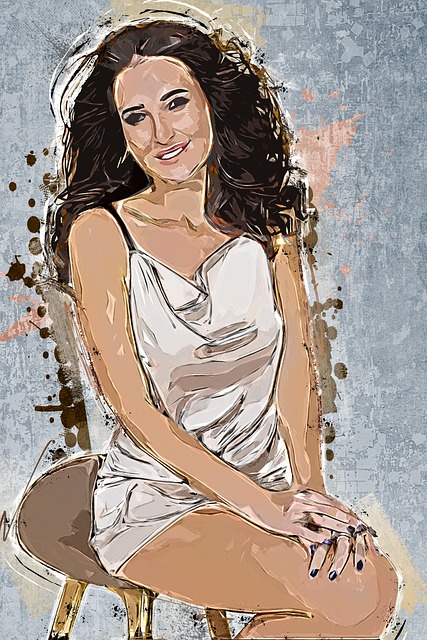 Free woman model fashion illustration