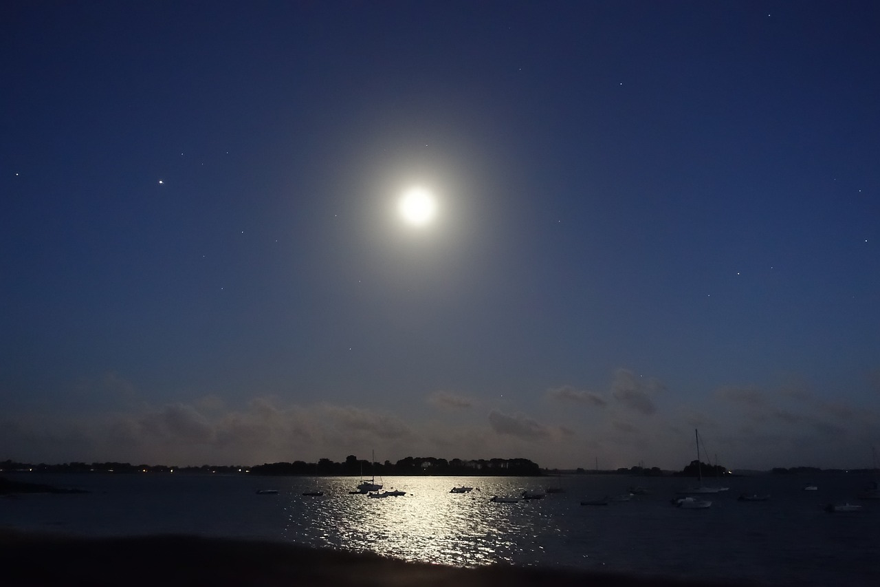夜晚 月亮 海 - Pixabay上的免费照片 - Pixabay
