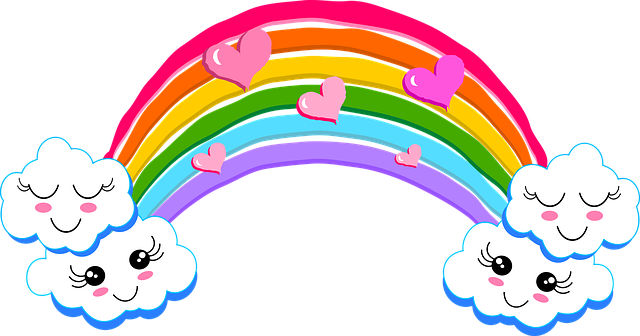 Free Rainbow Kawaii illustration and picture