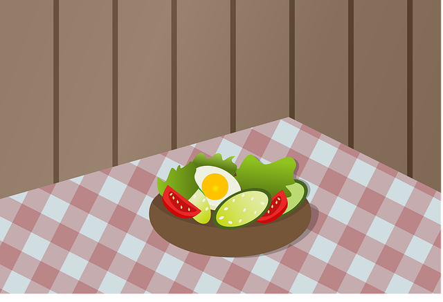 Free salad lettuce tomato vector