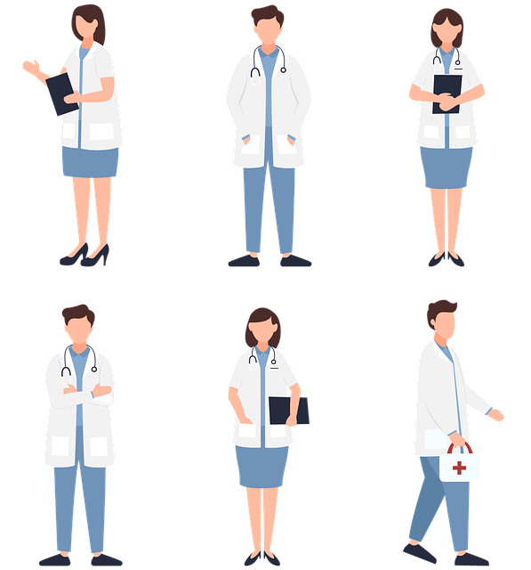 Free people doctor nurse illustration