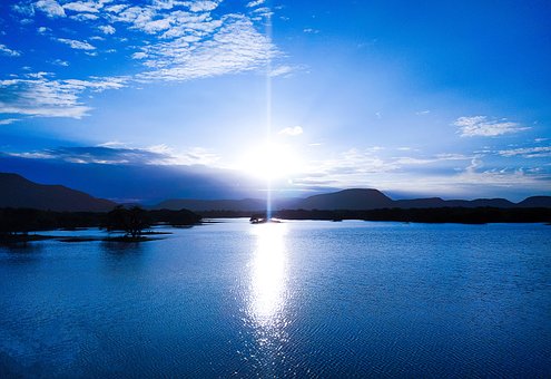 Free Sunset Lake photo and picture