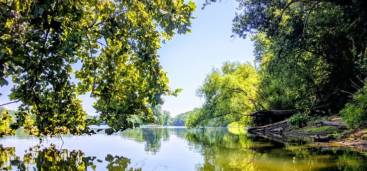 James Rivier, Richmond Va, Water, Bomen
