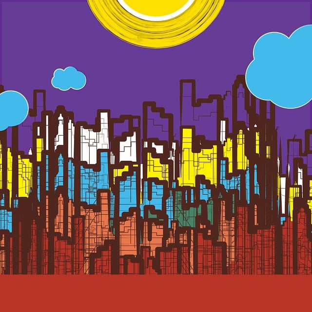 Free unity in diversity community connection rainbow spectrum illustration
