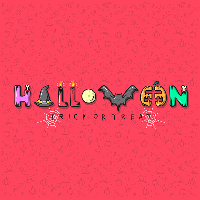 Free halloween typography lettering vector