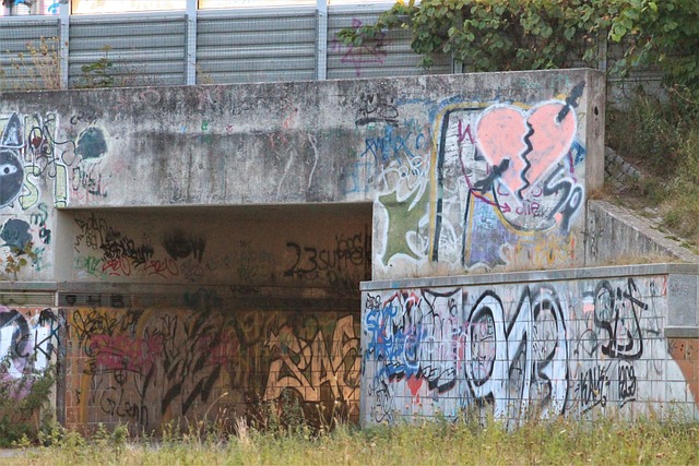 Tunnel, Graffiti, Sporen, Pforphoto