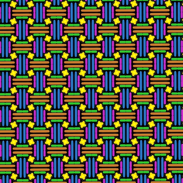 Free lines seamless pattern neon illustration