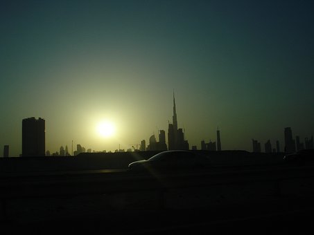 Free Sunset Dubai photo and picture